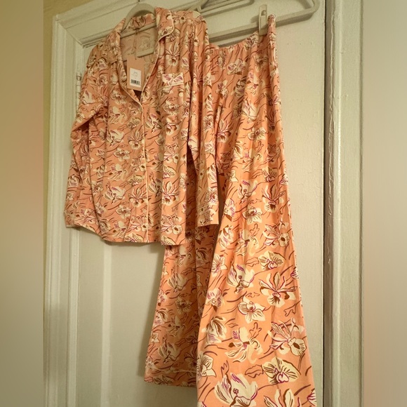 Gisele Printed TENCEL™ Modal Long PJ Set in fiore rose print sz XS NWT - Picture 3 of 4